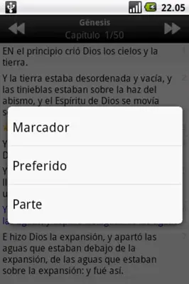 Santa Biblia (Holy Bible) android App screenshot 2